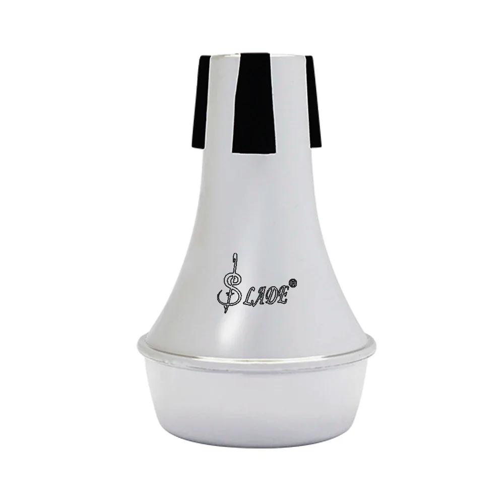 Slade mini abs trompete semi-fechado mudo amortecedor silenciador trompete peças de prática acessórios de instrumento de vento de bronze - Image 1