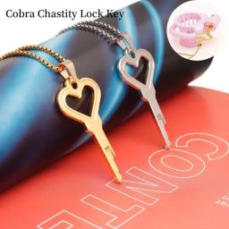 Chastity Cage Key Necklace para Casais, Fits All Jages, Integrated Lock Keychain, Anti Cheating, Sex Toys para Adultos, Brand New Game - Image 2