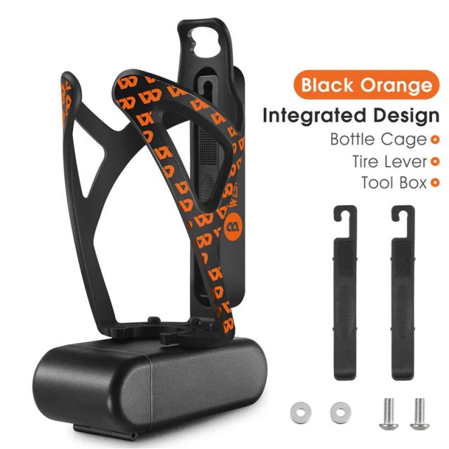 Gaiola Oeste Bike-Bike com Alavancas para Pneus, Caixa de Ferramentas e Suporte para Garrafa - Acessórios MTB Essenciais