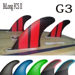 Bilong fcs ii g3 prancha de surf propulsor tri fin fibra de vidro elétrica quilhas surf fraqueza wakeboard windsurf barbatanas skimboard surf - Image 5