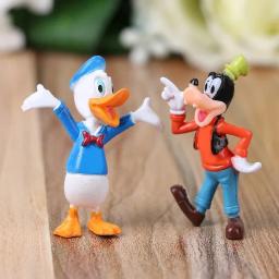 6 pçs/set Disney Mickey Mouse Figuras de Ação Minnie Pato Donald PVC Ornamentos de Bolo Coleção Decoração Crianças Brinquedos Presentes - Image 2