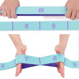 9/10/11 laços faixas de resistência digital yoga elástico auxiliar cinto de alongamento para adulto pilates, latino, dança, ginástica - Image 4