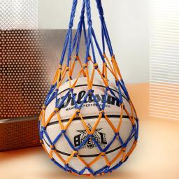 1pc saco de rede de bola basquete sacola juventude rede de futebol esportes ao ar livre malha de náilon armazenamento tipo bola saco de rede engrossado - Image 3
