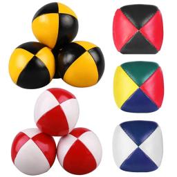 Bola de malabarismo profissional para crianças, terno Net Set, bola de acrobacia, brinquedo educativo, esportes divertidos, Soft Pu, 3pcs - Image 1