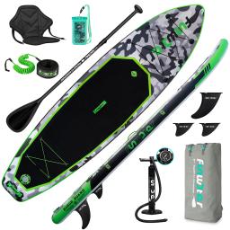 Universal Inflável Camo Paddle Board, Pé SUP, Pé De Esqui Aquático, Prancha De Surf - Image 5