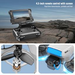 Novo xj2 mini câmera drone 8k profissional hd dobrável sem escova quadcopter rc dron fpv aeronave uav brinquedo para menino presente crianças aéreo - Image 6