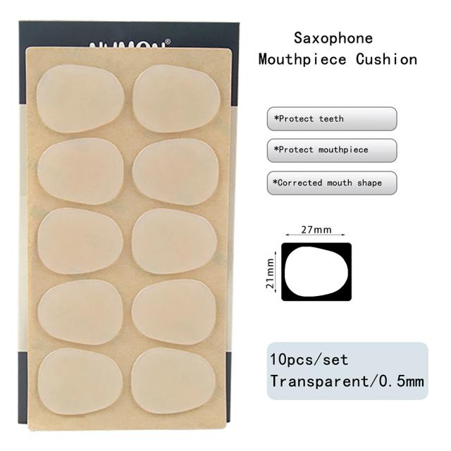 Boquilha de Silicone para Saxofone e Clarinete - Almofadas de Silicone para Treble, Alto e Tenor, Pacote com 10 Peças