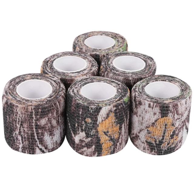 Fita de Camuflagem Auto-Adesiva Ideal para Camping, Caça, Bicicletas e Acessórios de Telescópio - Pacote com 6 Rolos
