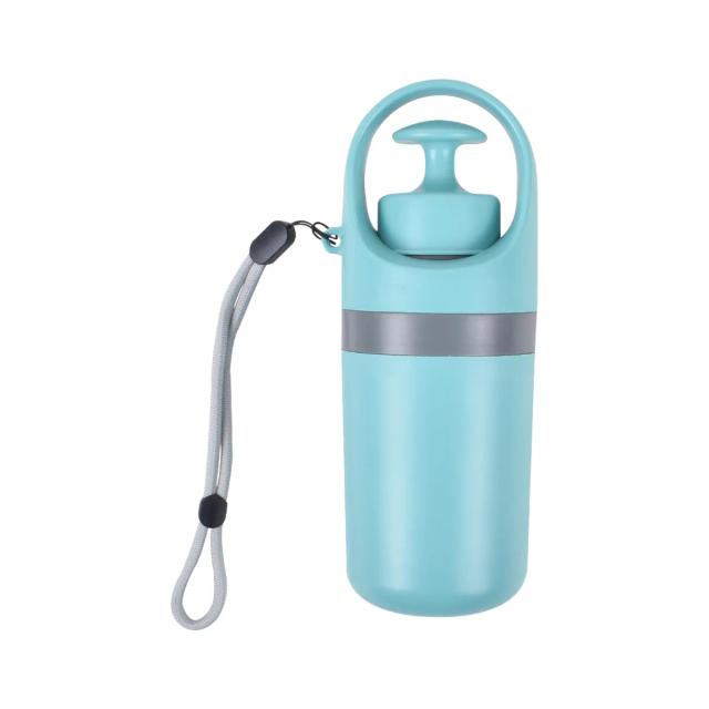 Scooper Portátil para Cocô de Cães com Distribuidor de Saco e Garra Leve
