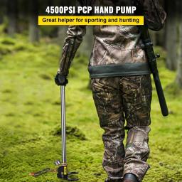 Inflável Rifle Air Gun, 3 Stage PCP Bomba e Manômetro, pneu Kayak Ball, bomba de mão de alta pressão, enchimento Stirrup, 4500PSI - Image 3