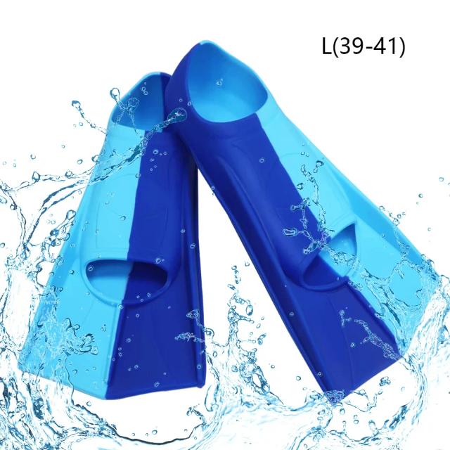 Barbatanas de natação de silicone confortáveis para adultos, duas cores, treinamento profissional de mergulho, piscinas palmeadas, treinamento de água