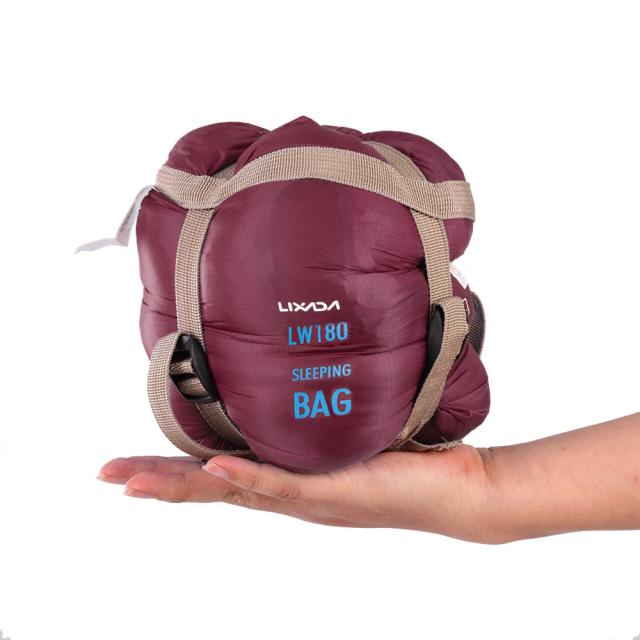 Lixada Saco de Dormir Envelope Adulto Ultraleve para Acampamento e Viagem