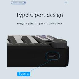 Mini teclado usb portátil, 25 teclas, com acorde inteligente, modos de escala, arpejador para música - Image 6