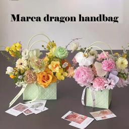 Caixa De Embalagem De Flores Portátil, Decoração Do Casamento, Saco Do Presente, Sacola, Dia Dos Namorados, Festa De Aniversário, DIY, Decoração Do Buquê, 1Pc - Image 1