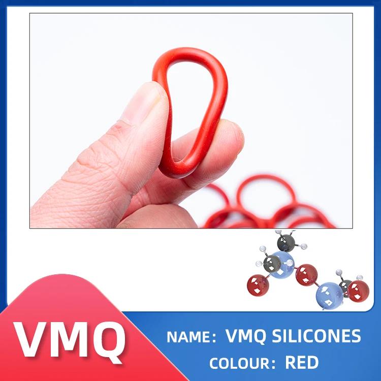 O anel cs 2 mm id 2 mm od 6 mm material com silicone vmq nbr fkm epdm oring seal gaske - Image 1
