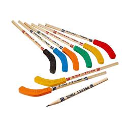 Lápis de hóquei e borrachas para crianças, lápis para estudantes, fãs de esportes, presentes de aniversário, 9 ", 6pcs - Image 2
