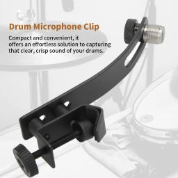 Montagem ajustável Clip para Drum Microfone, Shockproof Clamp, Universal, portátil, acessórios do transporte, Gj03 - Image 2