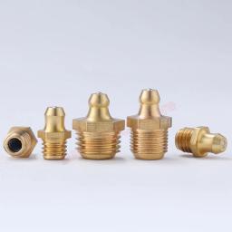 Acessórios para bicos de graxa hidráulica de latão Kit de encaixe do bocal de óleo, Passo da rosca 1mm 45 90 180 graus, M6 M8 M10, 5 10Pcs - Image 3
