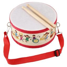 Instrumento de percussão infantil, educação infantil, tambor de mão, madeira, brinquedos para crianças, novo - Image 6