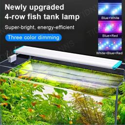 Super Slim LED Iluminação do aquário, RGB Aquatic Plant Light, extensível clipe impermeável para aquário, luzes coloridas, 18-58cm, 90-260V - Image 1