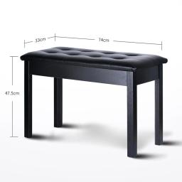 Banco de teclado acolchoado para piano eletrônico, resistente com pernas de madeira, banqueta de piano, cadeira para palco, guzheng - Image 6