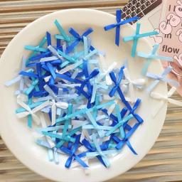 Mini fita de cetim laço para artesanato DIY, costura artesanato fazendo, handwork bowties, grampo de cabelo, roupas decoração, presente, 100pcs - Image 6