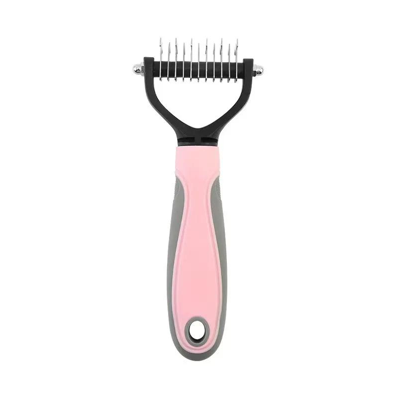 Pet Safe Dematting Comb, Rake Undercoat dupla face para cães e gatos, Aparador de pêlos, Dematting Deshedd Combs, Puppy Grooming Tool - Image 1