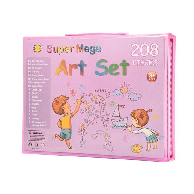 Conjunto Completo de Canetas Aquarela com 208 Peças para Pinturas e Arte - O Presente Perfeito para Artistas