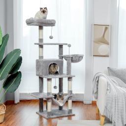 Brinquedo para escalar e pular para gatos, árvore de arranhar, brinquedo para exercício de gatos - Image 4