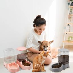 Alimentador Automático e Distribuidor de Água para Animais de Estimação, Pequeno, Médio, Grande, Waterer, Fornecimento de Viagem, Cães, Gatos, Animais, 3.5l - Image 3