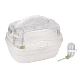 Gaiola saída para coelho, pequeno animal estimação com capa ventilada, caixa transporte plástico para animais - Image 1