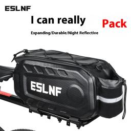 ESLNF-Mala De Bicicleta À Prova D' Água, Hard Shell Rack Bag, Grande Capacidade, Multifuncional, Viagem, MTB, Road Bike, Acessórios de Bicicleta - Image 1