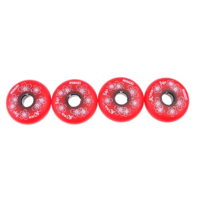 Rodas de Reposição para Patinação Inline e Hóquei em Patins - Pacote com 4 Unidades