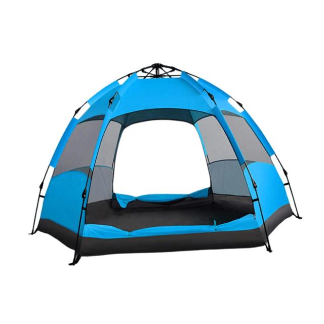 Tenda Automática Ventilada em Pano Oxford para Acampamento em Família e Escalada na Praia