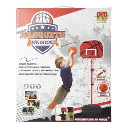 Tabela de Basquete Cesta Infantil Ajustável 1,39m com Bola Bomba Rede DM Toys DMT5092 - Image 5