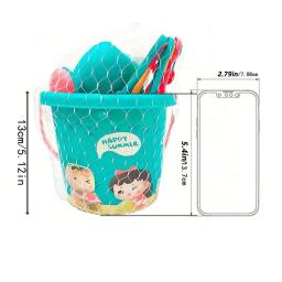 Conjunto de brinquedos de areia de praia de 18 peças, plástico durável, conjunto de jogos de praia de piscina de verão, ferramentas de jogo de areia ao ar livre para meninos e meninas, grandes férias - Image 2