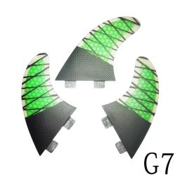 BiLong FCS Fins Tri Fin A Set, Baratas de prancha, Quillas tamanho G7, Fibra de Vidro Surf Fin, Núcleo de Desempenho com Carbono M Tamanho Wakeboard - Image 3
