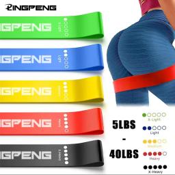 Bandas de resistência para ioga e fitness, elástico para exercício, treinamento do quadril, alongamento, para a perna, agachamento, dança, 5 diferentes - Image 1