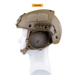 Zzyfe malha de aço máscara protetora de orelha tático airsoft paintball cs wargame acessórios de baixo carbono tiro ao ar livre novo equipamento - Image 4