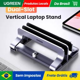 Ugreen vertical portátil suporte para macbook ar pro alumínio dobrável notebook suporte para portátil macbook pro tablet suporte - Image 1