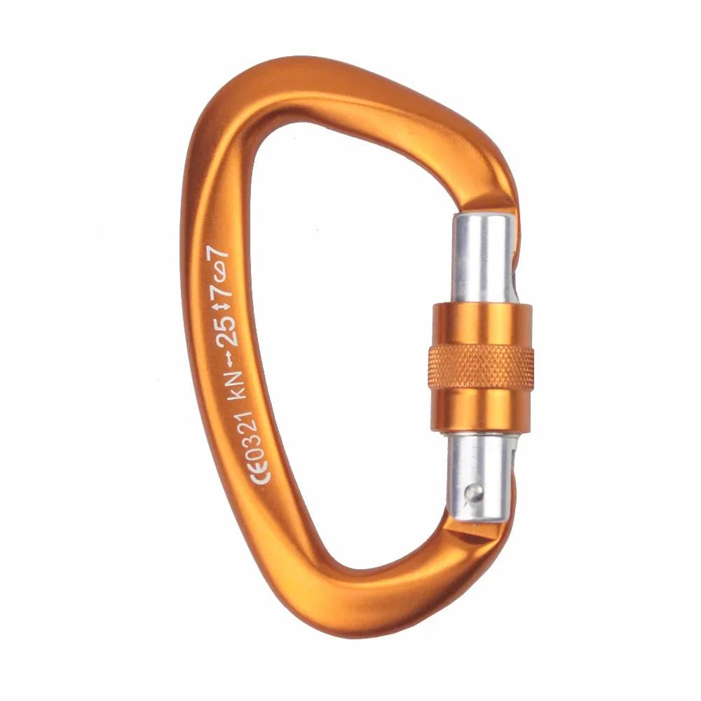 Outdoor Mosquetão Escalada Equipamento, Mosquetones Y Enganches Repisa Camping Equipment, Escalada Acessórios, 25kn - Image 1