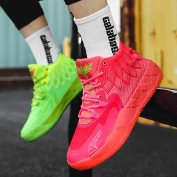 Tênis confortáveis de basquete masculino, sapatos antiderrapantes, treinamento de ginástica, sapatos esportivos respiráveis, resistentes ao desgaste, moda - Image 3