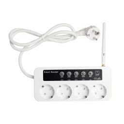 Gsm sms inteligente controle remoto interruptor de alimentação tomada jack 4 canal porto SC4-GSM-GT para controle temperatura água aquecimento - Image 4