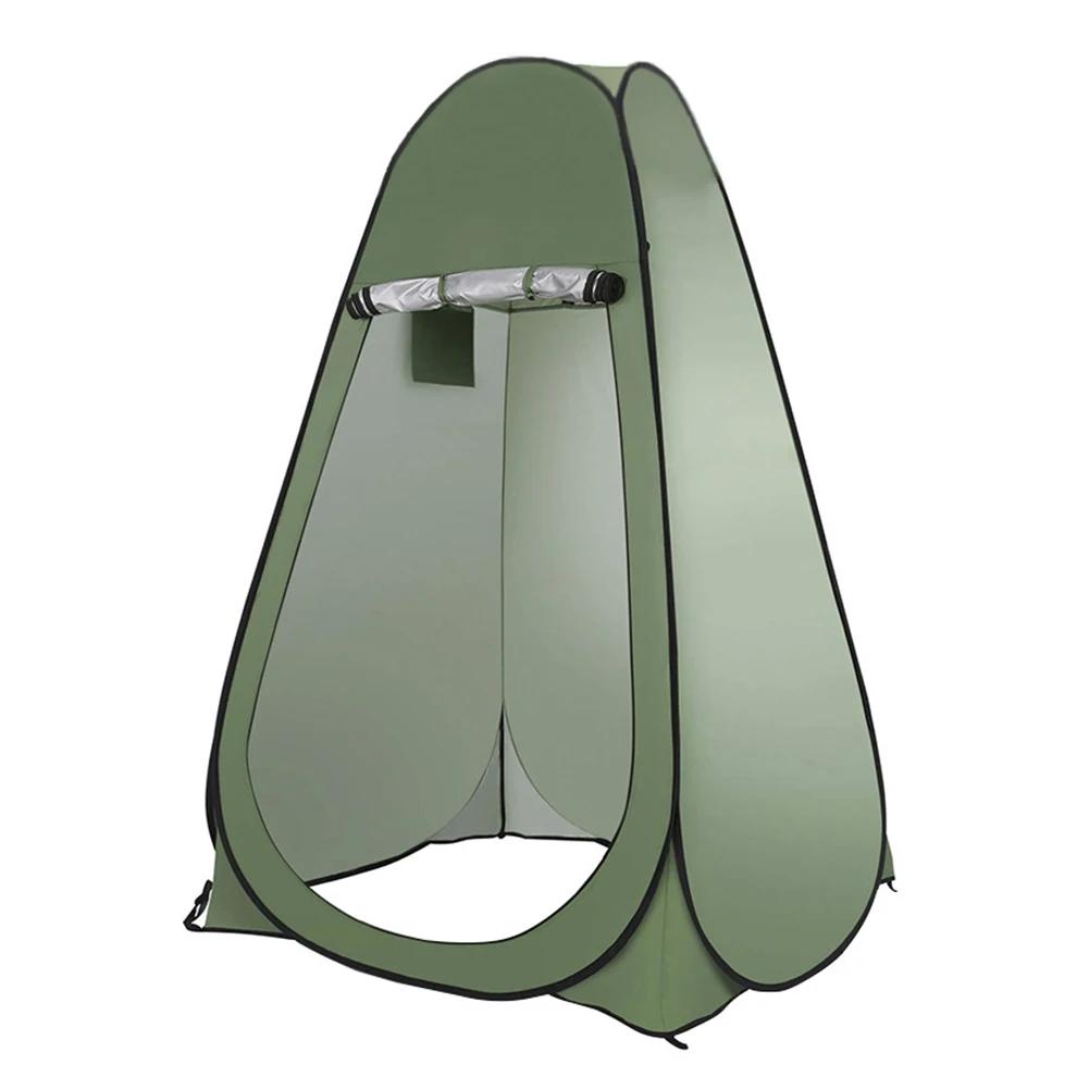 Barracas de acampamento pop up portáteis, tenda de chuveiro de privacidade, acessórios de acampamento espaçosos para caminhadas, praia, banheiro ao ar livre, chuveiro, banheiro - Image 1