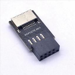 Placa-mãe Interface Cabeçalho Adaptador, USB2.0, 9Pin para Tipo C, A-KEY, Conector Frontal, USB 3.2 - Image 6