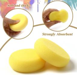 Esponja Circular para Pintura, Pottery Clay Sponge, Esponja de aquarela para artesanato, Cerâmica, Circular, 10 pcs, 20pcs - Image 3