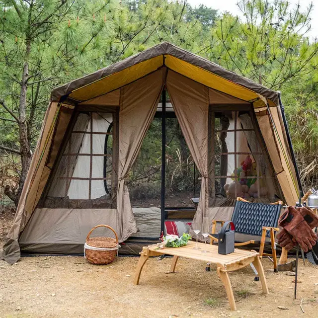 Barracas Automáticas para Glamping: Atrações para Eventos ao Ar Livre no Inverno
