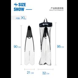 Livre Pesca Mergulho e Caça Fins, Long Swimming Fins, flexível e leve, confortável, homens e mulheres, Novo - Image 4