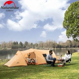 Naturehike-Opalus túnel tenda, ultraleve família Camping equipamentos, impermeável jardim ao ar livre tenda, viagens caminhadas equipamentos, 4 estações - Image 5
