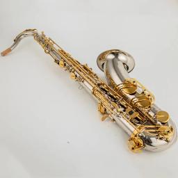 Banhado a Prata Saxofone Tenor Body, Instrumento Musical Profissional com Acessórios Case, Bb, Japão 875EX, Frete Grátis - Image 3